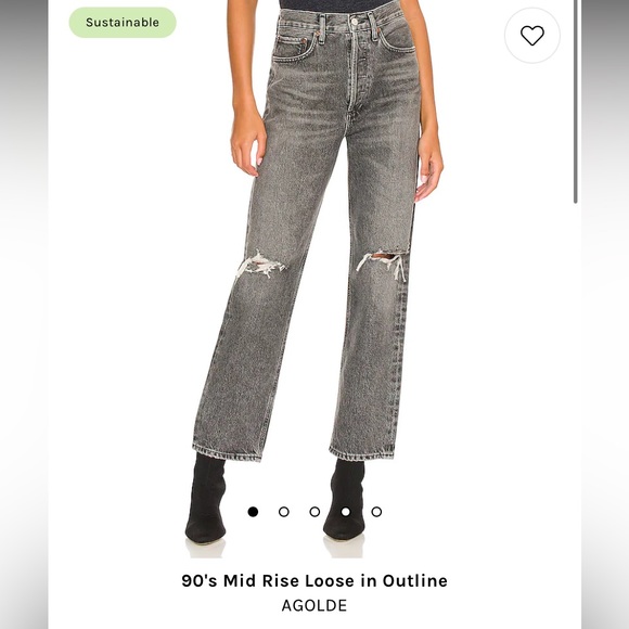 Agolde 90s mid rise loose size 23 - Picture 8 of 9